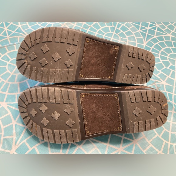 💛TODAY***$23***Born dark brown clogs with antique gold hardware, leather uppers - Picture 4 of 4